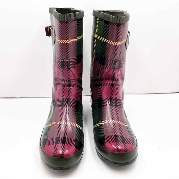 ☔️{L.L.Bean} Tartan Short Wellie Boots - Picture 9 of 16